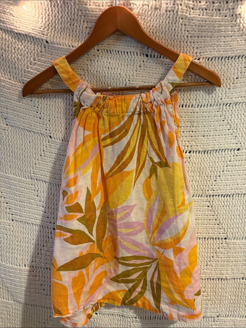 Yellow Floral Sleeveless Sundress